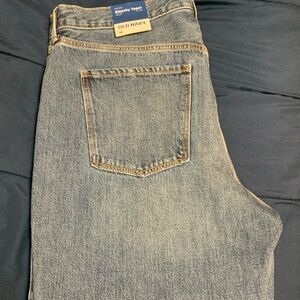Old Navy Mid-Rise Slouchy Taper Jeans - Blue